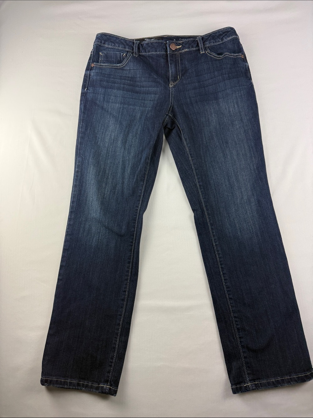 Simply Vera Vera Wang Mid Rise Capri Jeans Women's Size 8 Stretch Denim
